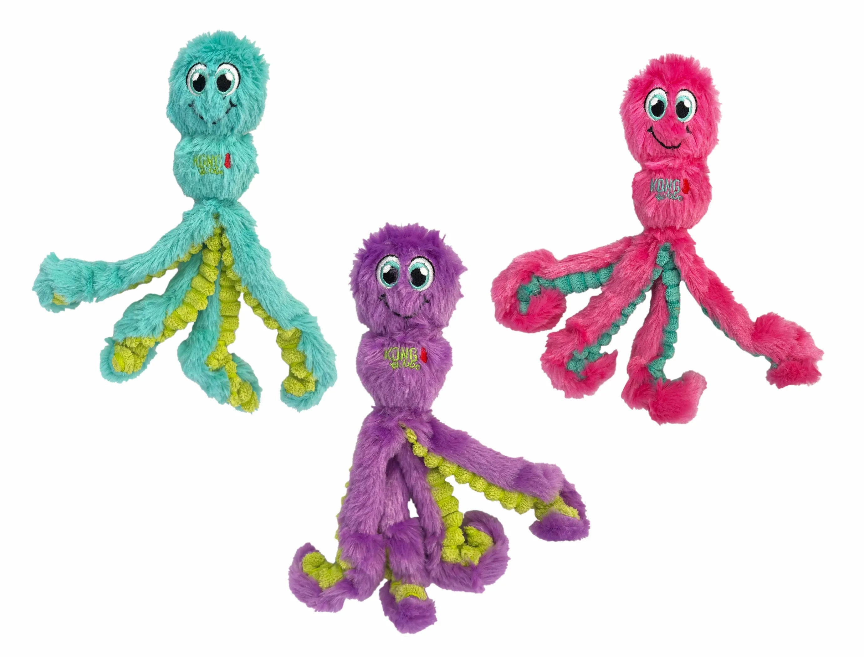 KONG(R) Wubba Octopus Dog Tug Toy Assorted KONG Wubba Octopus – Floppy, Squeaky, and Totally Tentacool
